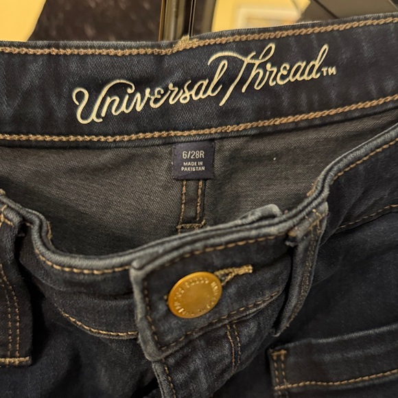 Universal Thread Navy Women's Flare Jeans - Picture 2 of 5